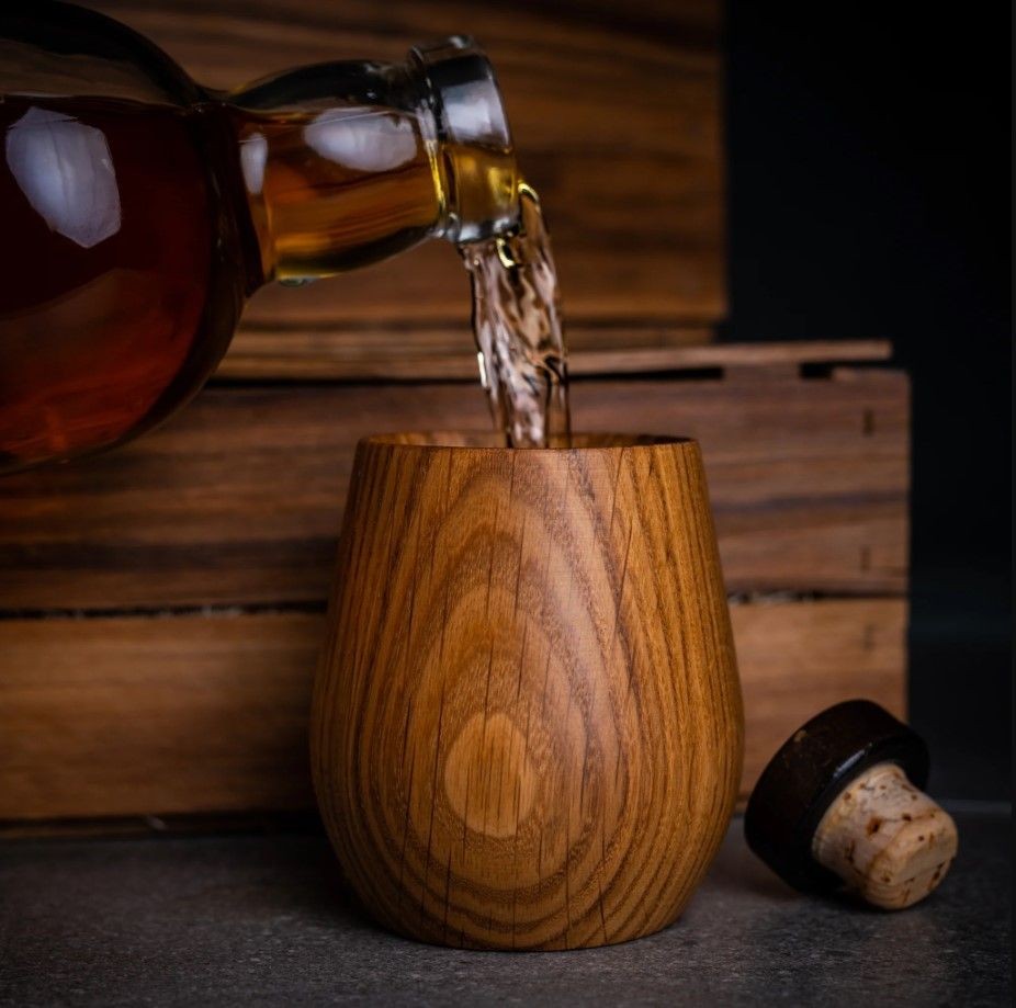 Oak Whiskey Tumblers